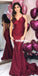 Spaghetti Straps Mermaid Cross Back Sleeveless Prom Dresses, FC2025