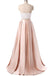 Long Prom Dresses, Satin Prom Dresses, A-Line Party Dresses, Halter Evening Dresses, Sexy Prom Dresses, Two Pieces Prom Dress, Backless Prom Dress, LB0565