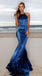 Long Prom Dress, Satin Prom Dress, Mermaid Prom Dress, Sequin Prom Dress, Sexy Prom Dress, Backless Prom Dress, Floor-Length Party Dresses, Vintage Evening Dresses, DA761