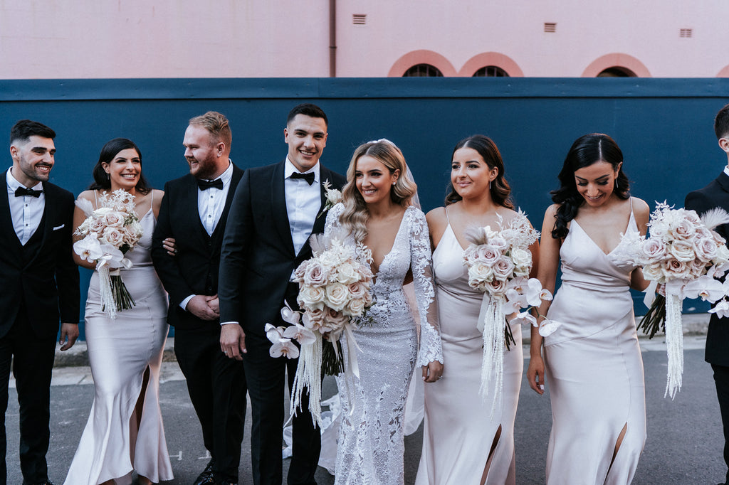 Simple Spaghetti Straps Sexy V-neck Slit Long Bridesmaid Dress, FC5350